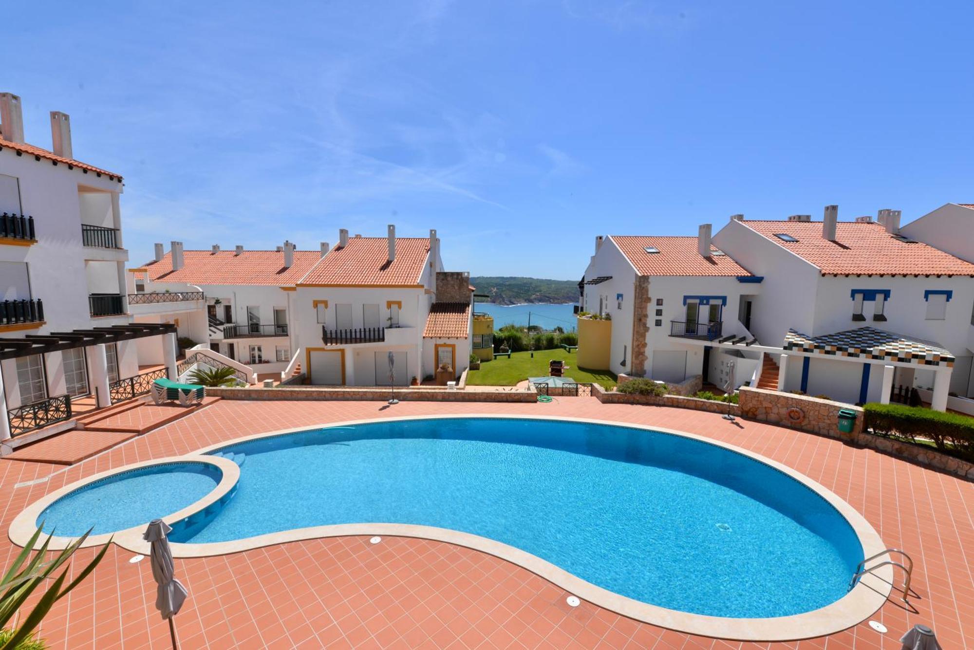 Paddle - Sea View Apartment With 3 Pools, Tennis & Squash Court Sao Martinho do Porto Ngoại thất bức ảnh